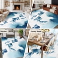 thumbnail image 6 of Navy Blue Fish Area Rugs Collection 5'x8', Nautical Coastal Summer Ocean Modern Art Non Slip Indoor Rectangle Throw Runner Rug Floor Mat Carpet for Living Room Dining Table Bedroom Nursery, 6 of 9
