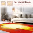 thumbnail image 2 of ODIKA 4' x 6' Machine Washable Non-Slip Area Rug, Geometric Sunburst High Traffic Rug, Yellow, 172236, 2 of 7