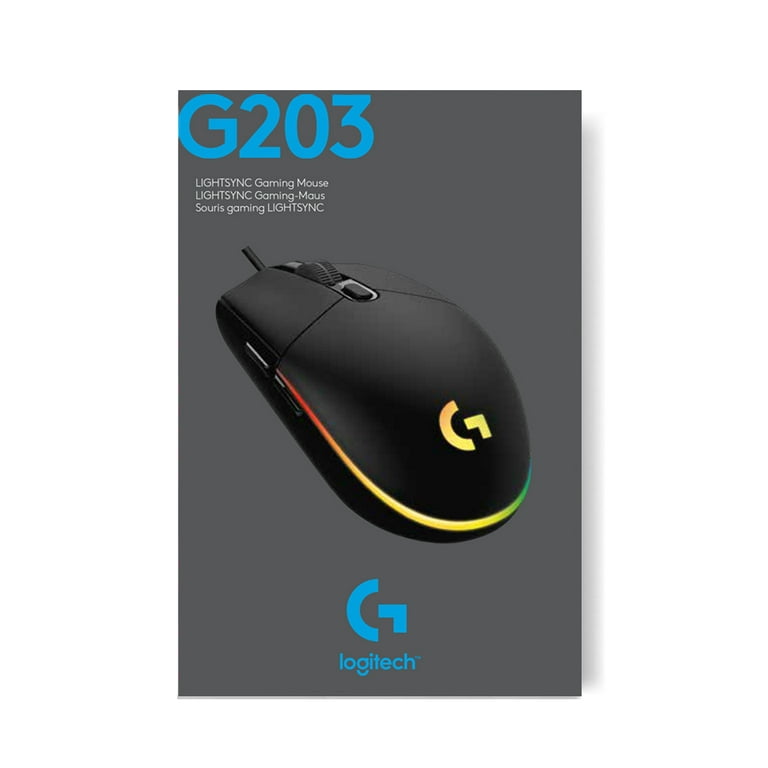 Mouse - Black Gaming G203 Lightsync Logitech