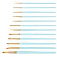 thumbnail image 2 of Keenso Blue Holder Detail Paint Painting Brushes Set Of 12 Art Miniatures Model Maker, 2 of 8