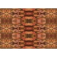 thumbnail image 1 of Ahgly Company Indoor Rectangle Patterned Neon Orange Area Rugs, 2' x 4', 1 of 6