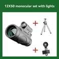 thumbnail image 3 of Telescopio Monocular Portátil HD con Prisma BAK4 de 12 X 50, Telescopio Iluminado para Observación de , Senderismo, Monocular, Juego, 3 of 5