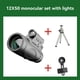 thumbnail image 3 of Telescopio Monocular Portátil HD con Prisma BAK4 de 12 X 50, Telescopio Iluminado para Observación de , Senderismo, Monocular, Juego, 3 of 5