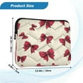 thumbnail image 3 of Iauyy（L)15.7 inch Laptop Sleeve,Shockproof Durable Computer Carrying laptop Bag，Slim Cover for 15.7-16 inch HP Dell Lenovo Asus Notebook,Cream-colored Bow Tie, 3 of 7