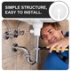 thumbnail image 3 of CATIEBYE 10Ud Para De Lavabo Plástico Para Ocultar Instalación Y, 3 of 8