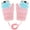 Pink, variant on Baby Toddler Cute Fox Hanging Neck Gloves Winter Warm Mittens Thicken Knitted Gloves, Thermal Plush Lining Full Finger Gloves for Baby 1-3 Years