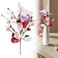 thumbnail image 2 of Artificial Flower With Butterfly Heart & Berry Combo Flower Insertion Branch for Valentine's Day Decor Home Vase Arrangement Decoration (Size: 4244cm), B, 2 of 9