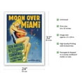 thumbnail image 2 of Moon Over Miami - Starring Betty Grable - Vintage Film Movie Poster by Alberto Vargas c.1941 - Japanese Unryu Rice Paper Art Print 24 x 32 in, 2 of 4