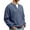 W9-Navy, variant on Havenx V Neck Waffle Knit Shirts for Men Long Sleeve Textured Shirt Knitted Solid Color T-Shirt Relaxed Fit Lightweight Thermal Pullover Sweaters,Blue L