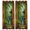 Brown, variant on Green Bamboos Outdoor Curtains for Patio, Open Window Garden Pavilion Serene Stone Bridge Waterproof Outside Curtains Privacy Blackout Curtain for Porch Pergola Cabana, 1 Panel 54W x 84L Inch
