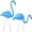 Blue Flamingo, variant on PMU Luau Paradise Lawn Flamingo Decor - Large Flamingo for Lawn & Yard Ornaments - Perfect Outdoor Decor for Luau Tropical Party - Pink (1/pkg)Pkg/1