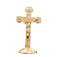 thumbnail image 2 of Rushawy 2xDesktop Cross Living Room Decorative Meaningful Gift Crucifix Standing Cross Golden 2 Pcs, 2 of 9
