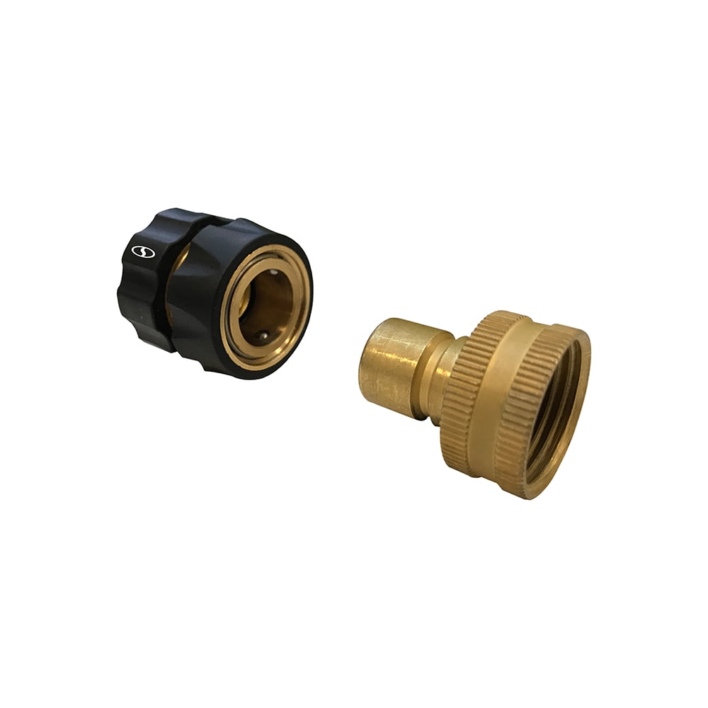 Sun Joe SPXUQC3K Brass 3Piece Universal Pressure Washer to Garden