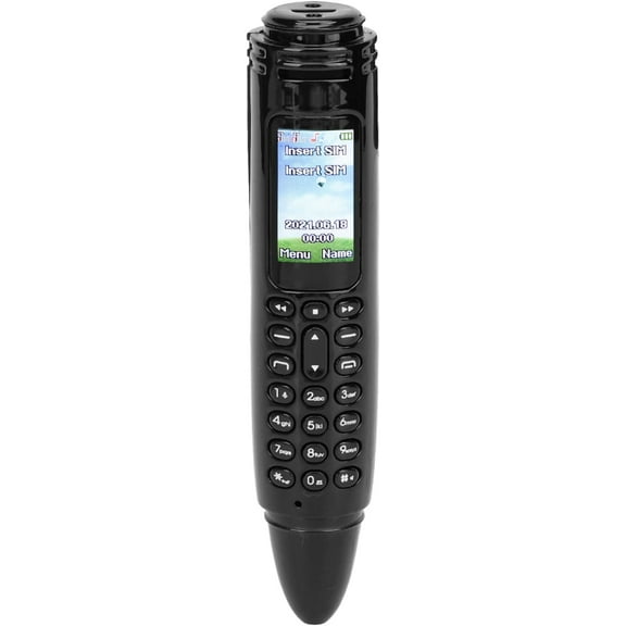 SLGHLSAHG Smallest Mobile Phone, BT Pen Mini Cell Phones with Camera, Tiny Unlocked Smartphone That Actually Work, Support GSM Dual SIM 32G Memory Card A73163