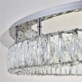 thumbnail image 5 of Maklaine 34" Round Royal Cut Crystal LED Flush Mount in Chrome, 5 of 8