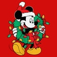 thumbnail image 2 of Girl's Mickey & Friends Christmas Wreath Mickey  Graphic Tee Red Large, 2 of 5