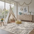 thumbnail image 4 of MICGEEK 8x10 Washable Area Rugs for Living Room, Modern Abstract Printed Rug, Vacuum-Friendly, Non Slip Indoor Rug for Bedroom Dining Room Home Decor Carpet, Gray/Brown, 4 of 8