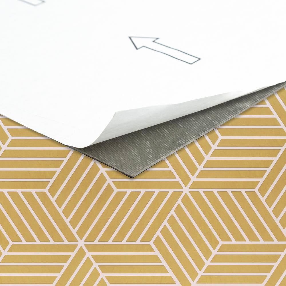 Depot Esh 12x12 Self Adhesive Vinyl Floor Tile - Latte - 20 Tiles/20 sq. ft.