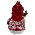 thumbnail image 5 of Northlight Standing Snowman Christmas Figure with Broom - 12.25" - Red and White, 5 of 5