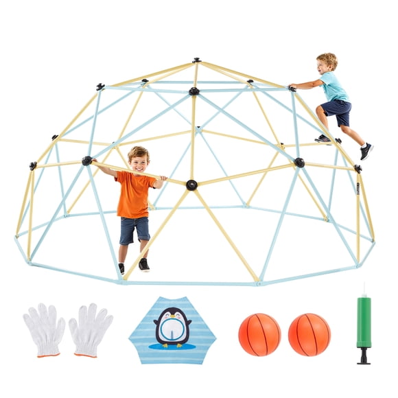VEVOR Climbing Dome 10FT Geometric Dome Climber 1000LBS Loading Kids Jungle Gym