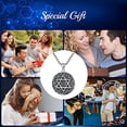 thumbnail image 6 of SISGEM 925 Sterling Silver Star of David Pendant Gift Jewelry Necklace for Men Father Dad, 6 of 7