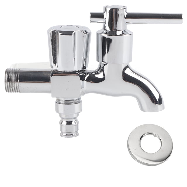 Grifo de agua,G1/2in Accesorios de baño dobles fríos individuales Grifo de doble uso Diseñado con precisión