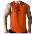 thumbnail image 1 of Ramiter Men Tank Top Mens Light Weight Quick Dry Sleeveless ProtectionRash Guard Shirt Orange,XL, 1 of 7