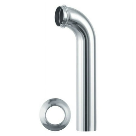 PlumbCraft 1-1/2 in. Slip Chrome Plated Brass Wall Tube