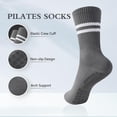 thumbnail image 2 of JIANFANG Pilates Socks with Grips for Women,Grippy Yoga Socks,Non Slip Ballet Barre Dance Gym Socks, 2 of 6