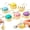 6pcs, variant on Mini Dumpling Squishy Keychain: Crisp Sound & Glow, Mini Dumpling Squishy Fidget Clicker