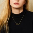 thumbnail image 4 of KISPER Collier Pendentif Prénom Personnalisé en Acier Inoxydable Plaqué Or 18K, Hannah, 4 of 6