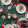 thumbnail image 4 of 20/30/50/100 Uds Mini sombrero de Papá Noel taza botella caramelo cubiertos cubierta Navidad Santa sombrero para paleta soporte para mesa de Navidad, 4 of 4