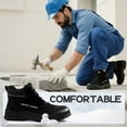 thumbnail image 5 of LAoutun Steel Toe Shoes for Men Lightweight Work Boots Comfortable Safety Boots Industrial Shoe, 5 of 6