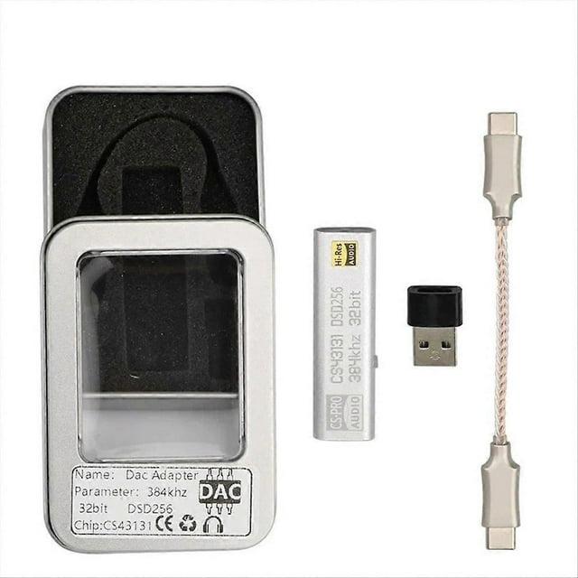 DAC CS43131 Headphone Amplifier USB TypeC To 3.5mm Output AUX Adapter