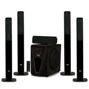 Acoustic Audio AAT5005 Bluetooth Tower 5.1 Home Theater Speaker System with Digital Optical Input and 8" Powered Subwoofer