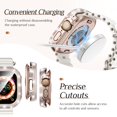 thumbnail image 5 of Dteck Waterproof Bling Diamond Case for Apple Watch Ultra 49mm with Screen Protector, 2 in 1 Glitter Rhinestone Face Cover with Back for iWatch Ultra 2/1 49mm,Original Rosegold, 5 of 5