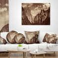 thumbnail image 3 of Designart Rocks and Forest in Black and White - Landscape Printed Throw Pillow - 18x18, 3 of 4