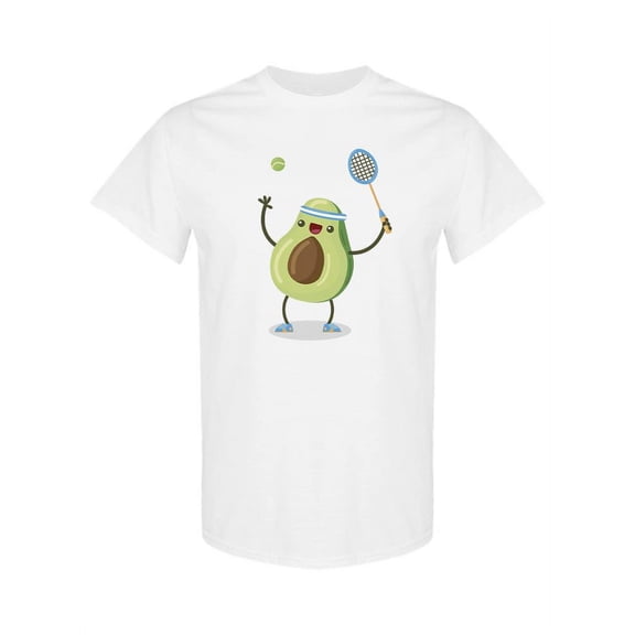 Avocado Playing Tennis T-Shirt Women -SPIdeals Designs, Female Large