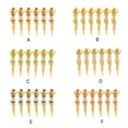 thumbnail image 5 of fastboy Pack de 6 Tees de Golf Femmes Sexy en Forme de Support de Balle Réutilisable Formation Professionnelle Pratiquant des Cadeaux en Plastique Pièces Driver Club Bleu, 5 of 5