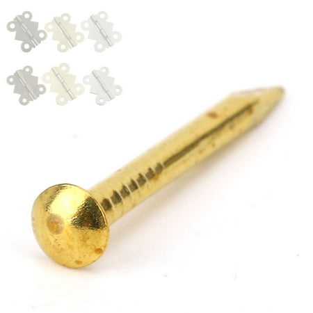 

100Pcs Round Head Nail Hinge Durable For Home 22mm Length Thicker