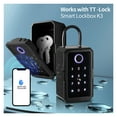 thumbnail image 3 of Boîte de Sécurité pour Clés Tuya TTLOCK Boîte de Clés Intelligente Application Finrprint Remote Lockbox de Clés Sécurité Intellint Numérique Sécurité des Clés, Facile à Utiliser, 3 of 7