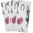 thumbnail image 6 of Flowers Wild Horse Dish Towels Set of 6, Vintage American West Washable Tea Towels Dishcloths Lint-Free 18x28 Inch Fast Drying for Kitchen Restaurant Bar Clean, 6 of 7