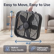 Lasko Cool Colors 20 3-Speed Weather-Resistant Motor Box Fan B20301