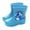 Blue, variant on Rain Boots for Girls Fun Patterns Kids Waterproof Boots Toddler Water Boots for Toddlers