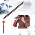 thumbnail image 4 of Amdohai Professional Black Bamboo Dizi Flute Traditional Handmade Chinese Musical, 4 of 6