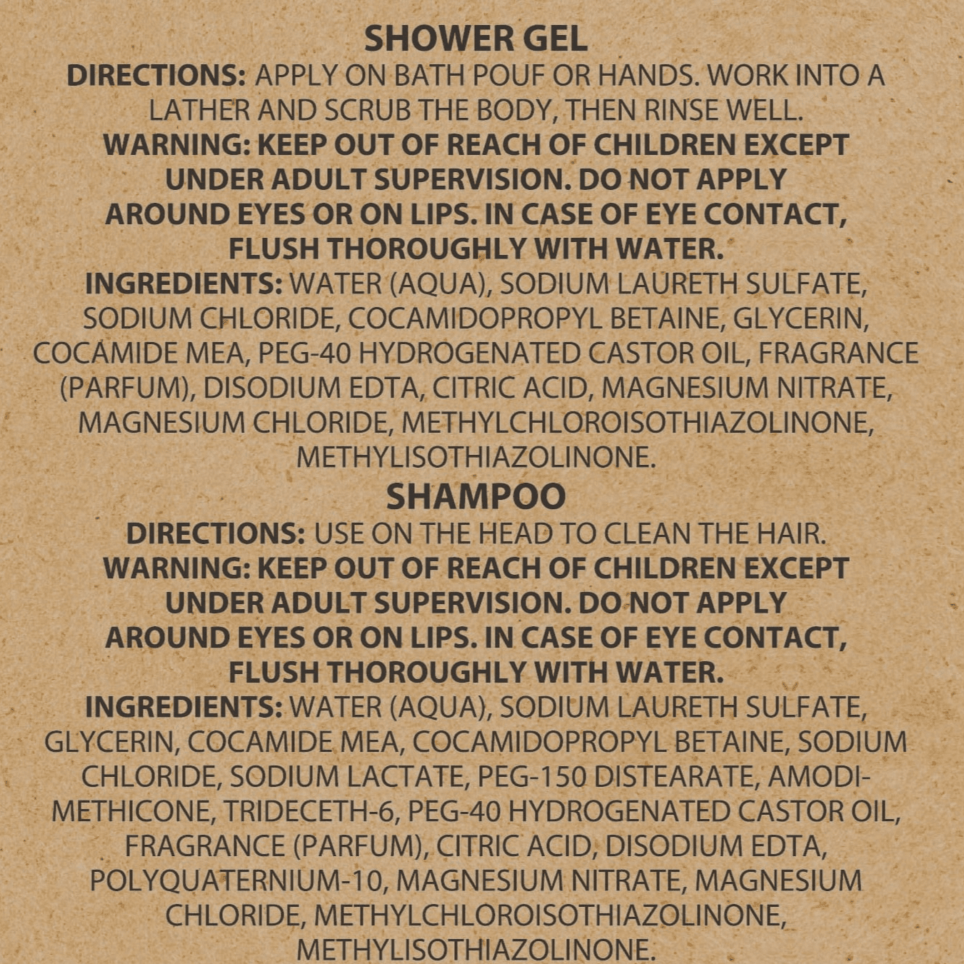Men's bath gift Set, 7 pieces, adult