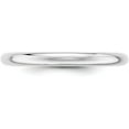 thumbnail image 2 of Avariah Diamonds Solid 10k White Gold 2.7mm Half Round Wedding Band Size 6.5 - Ring Size 6.5, 2 of 6