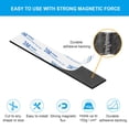 thumbnail image 5 of Magnetic Strips with Adhesive Backing Magnet - Heavy Duty Sticky Magnet for DIY Projects - 10 Pack with Metal Plates - Cut to Shape - Strong Hold & Durable - Ideal for Tool Racks, Fridge, 5 of 7