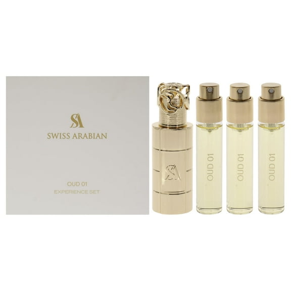 Swiss Arabian Oud 01, Arabian Perfume for Women, 4 Pc Mini Gift Set