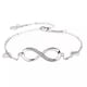thumbnail image 1 of Pulsera Infinity de plata 925 para mujeres jóvenes con caja de regalo, 1 of 4